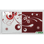 GL01001幾何花紋(紅色)